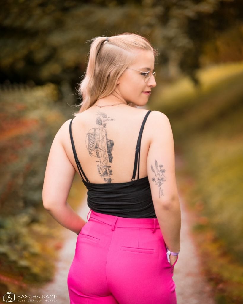 Jasmin Fotoshooting Outdoorshooting PStreetshooting Portraitshooting Fotomodel TFP-Shooting Höxter Tattoo